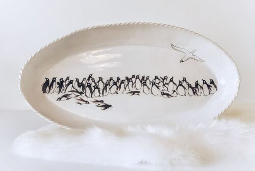 Raft of Penguin Salmon Platter signed by Miranda Thomas